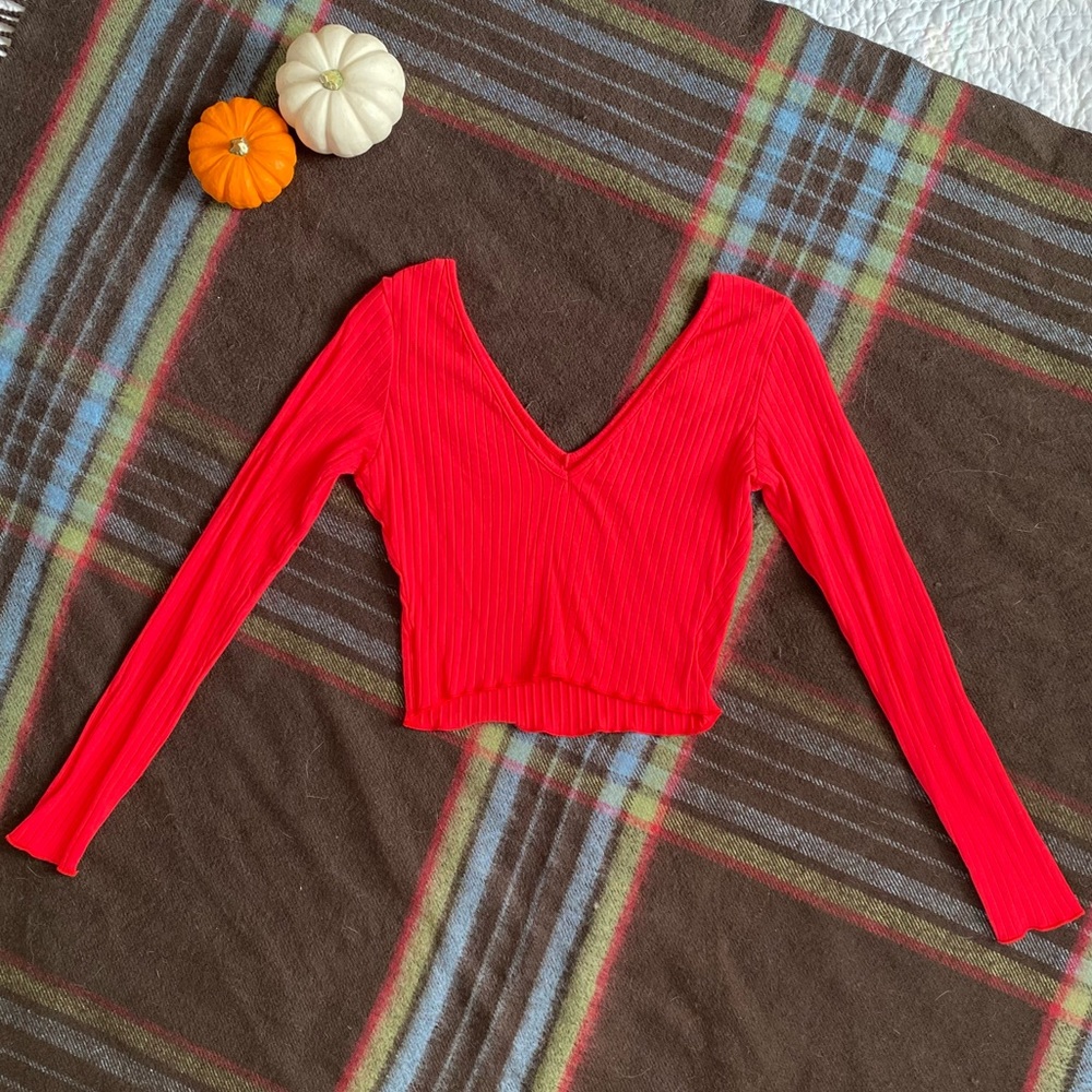 Zaful Lettuce Edge Crop Top